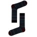 NAVY BLUE VREW BLUE BURGUNDY STRIPED MODAL SOCKS