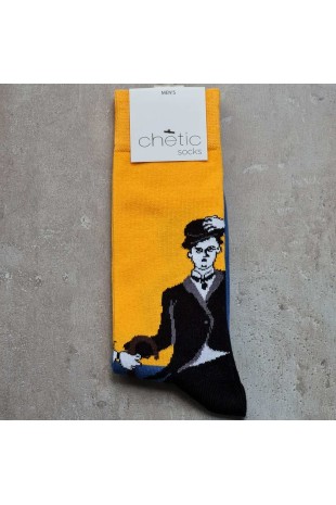 Multi Soket Charlie Chaplin Desenli Çorap Multi Soket Charlie Chaplin Desenli Çorap