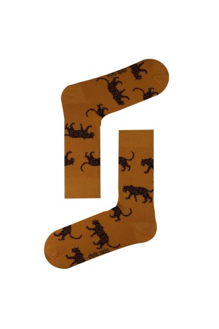 SARI SOKET LEOPAR DESENLİ ÇORAP SARI SOKET LEOPAR DESENLİ ÇORAP