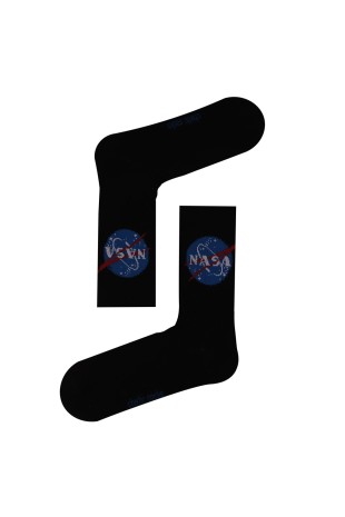 SİYAH SPORT NASA GEZEGEN DESENLİ ÇORAP SİYAH SPORT NASA GEZEGEN DESENLİ ÇORAP