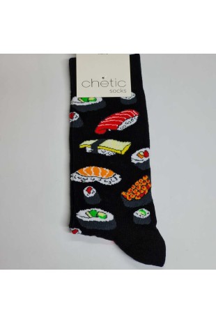Siyah Soket Sushi Desenli Çorap Siyah Soket Sushi Desenli Çorap