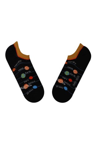 SİYAH SNEAKER GEZEGENLER SAMANYOLU DESENLİ ÇORAP SİYAH SNEAKER GEZEGENLER SAMANYOLU DESENLİ ÇORAP