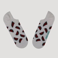 BEYAZ SNEAKER KARPUZ DESENLİ ÇORAP
