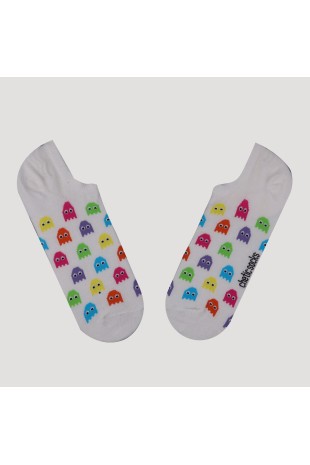KREM SNEAKER PACMAN MONSTER DESENLİ ÇORAP KREM SNEAKER PACMAN MONSTER DESENLİ ÇORAP