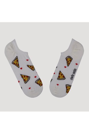 KREM SNEAKER KÜÇÜK PİZZA DİLİMİ DESENLİ ÇORAP KREM SNEAKER KÜÇÜK PİZZA DİLİMİ DESENLİ ÇORAP