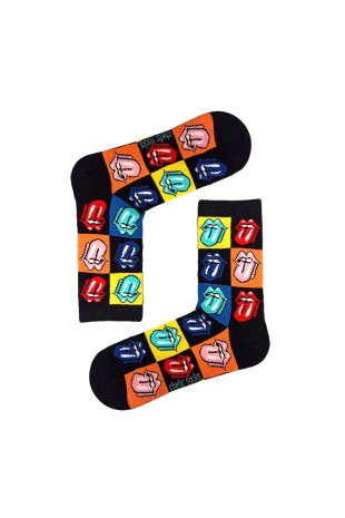 Dil Çıkaran Emoji Desenli Soket Çorap Dil Çıkaran Emoji Desenli Soket Çorap