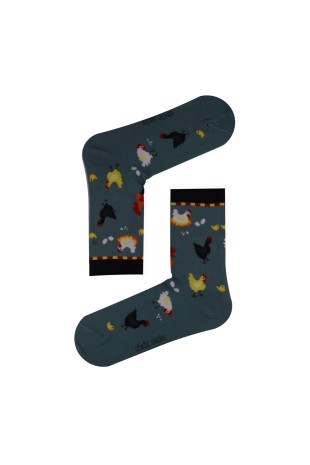 TURQUOISE CREW POULTRY SOCKS