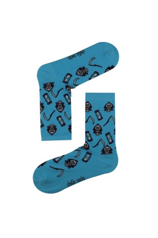 BLUE CREW SKULL SOCKS