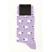 Lamb Pattern Lilac Women Socks Lamb Pattern Lilac Women Socks