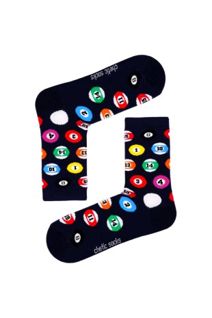 BLACK  CREW BILLIARD BALL SOCKS