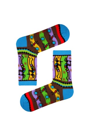Multi Soket Afrikalı Karakter Çorap Multi Soket Afrikalı Karakter Çorap
