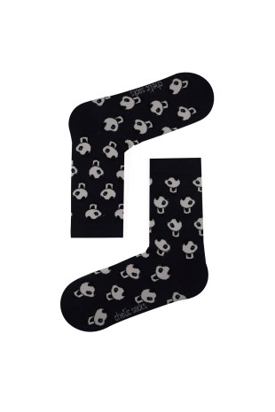 LACİVERT SOKET PANDA DESENLİ ÇORAP