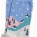 Penguin Printed Striped Cotton Women Socks