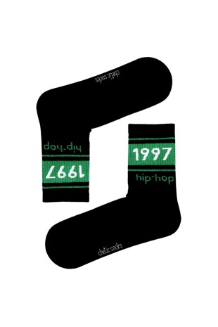 SİYAH SOKET 1997 HİP HOP ÇORAP
